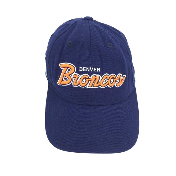 NFL Denver Broncos Reebok NFL Adjustable Baseball Cap Hook & Loop Blue - Picture 1 of 6
